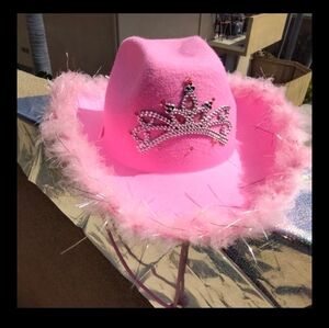 Light up LED Cowgirl party hat